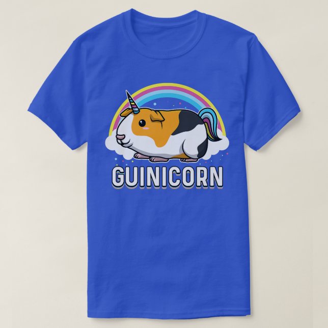 Camiseta Cerdo guineano Gunicornio Mujeres Arcoiris Chicas  (Diseño del anverso)