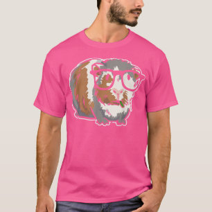 Camiseta Cerdo guineano inteligente con gafas - cerdo guine