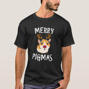 Camiseta Cerdo guineano navidad pigmas divertida pajama