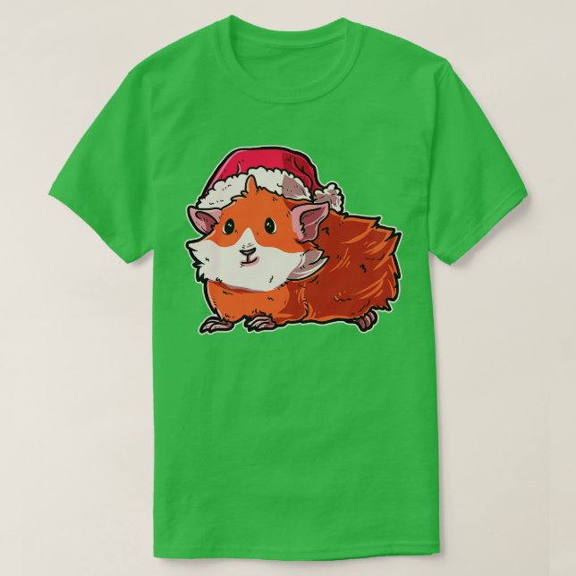 Camiseta Cerdo guineano navidades (Diseño del anverso)