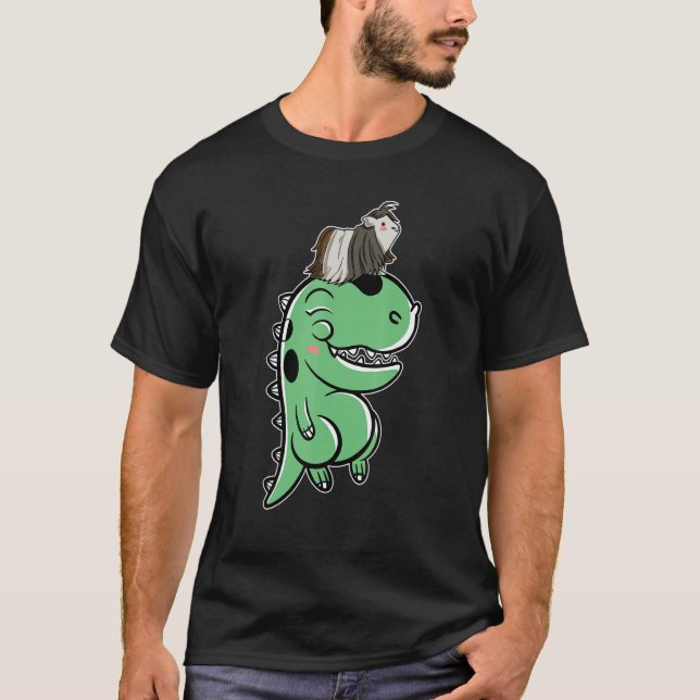 Camiseta Cerdo guineano sobre Cerdo de Dinosaurio (Anverso)