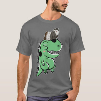 Camiseta Cerdo guineano sobre Cerdo de Dinosaurio