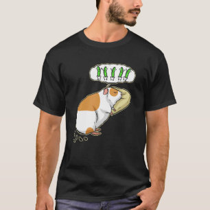 Camiseta Cerdo guineano soñando con comida para cerdo guine