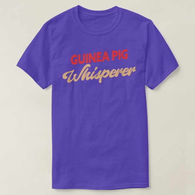 Camiseta Cerdo guineano Whisperer divertido (Diseño del anverso)