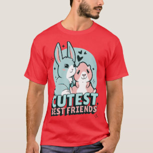 Camiseta Cerdo guineano y conejito