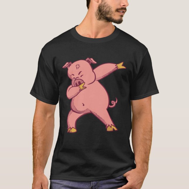 Camiseta Cerdo haciendo dab (Anverso)