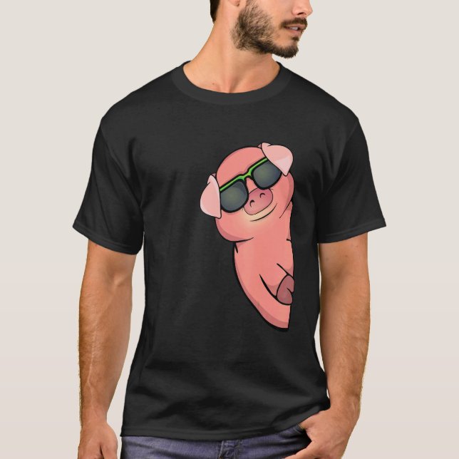 Camiseta Cerdo Hombres Granja Porcina Animales Mascota Cerd (Anverso)
