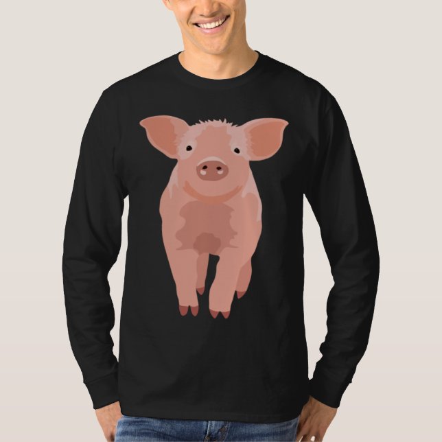 Camiseta cerdo lindo (Anverso)