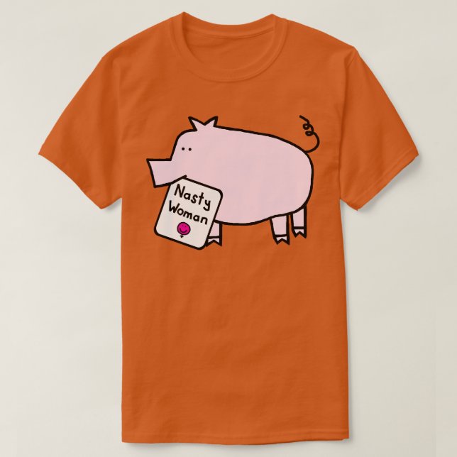 Camiseta Cerdo lindo con simpatizante del Rótulo Kamala (Diseño del anverso)
