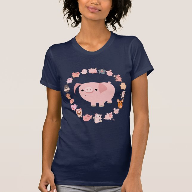 Camiseta Cerdo Mandala Lady T-Shirt (Anverso)