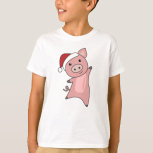Camiseta Cerdo Merry Christmas Animals Cerdos