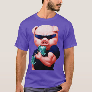 Camiseta Cerdo muscular
