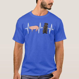 Camiseta Cerdo Napolitano Mastiff Heartbeat Dog Lover