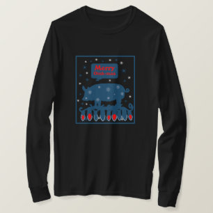 Camiseta Cerdo navidad