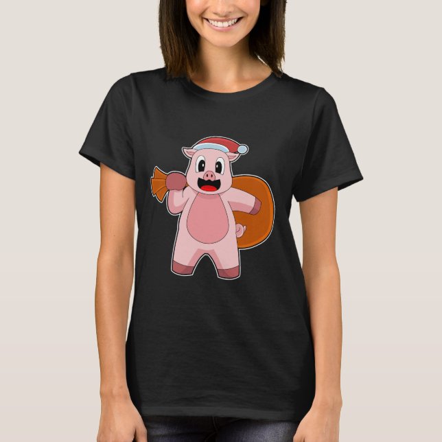 Camiseta Cerdo Navidad (Anverso)
