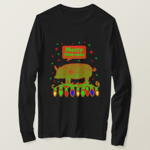 Camiseta Cerdo navidad