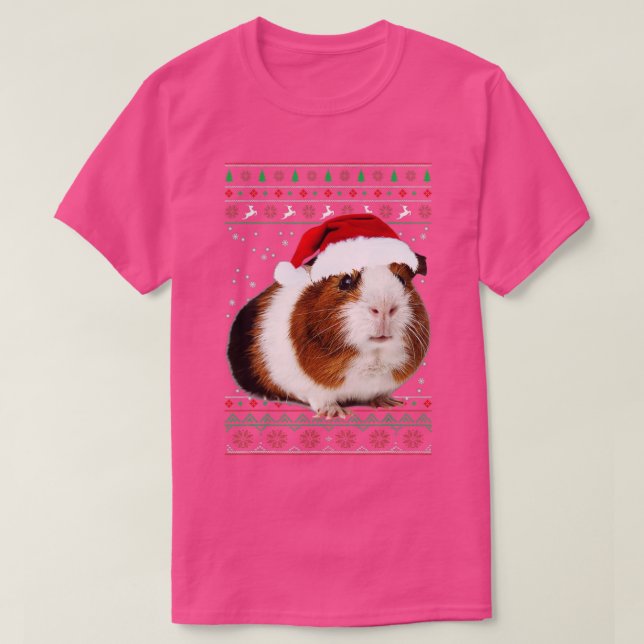 Camiseta Cerdo Navidades de Guinea Pj Costume Cerdo Pajama  (Diseño del anverso)