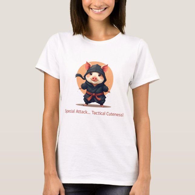 Camiseta Cerdo Ninja T-Shirt (Anverso)