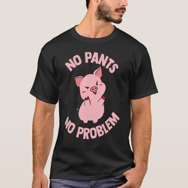 Camiseta Cerdo Para Hombres Cerdo De Cerdo Rosa 1 (Anverso)