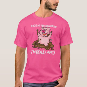 Camiseta Cerdo Para Hombres Hombres Hembra Hogar Granja