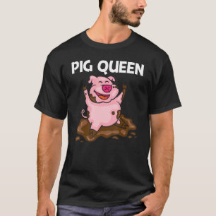 Camiseta Cerdo Para Mujeres Madres Ganadero De Hog