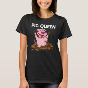 Camiseta Cerdo Para Mujeres Madres Ganadero De Hog