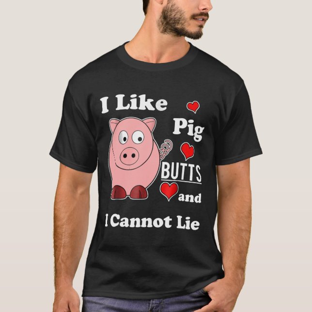 Camiseta Cerdo Pero Me Encanta El Cerdo Pero El Graso Funny (Anverso)