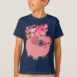 Camiseta Cerdo Personalizado con lechones