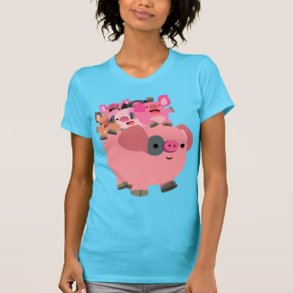 Camiseta Cerdo Personalizado con lechones