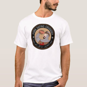 Camiseta Cerdo que come al cruzado
