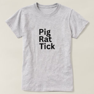 Camiseta Cerdo Rata Garrapata PRT