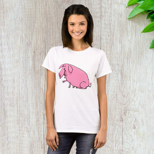 Camiseta Cerdo rosa graso