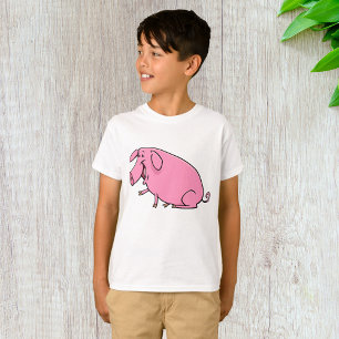 Camiseta Cerdo rosa graso