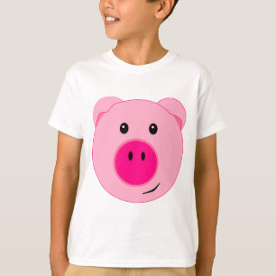 Camiseta Cerdo rosado lindo