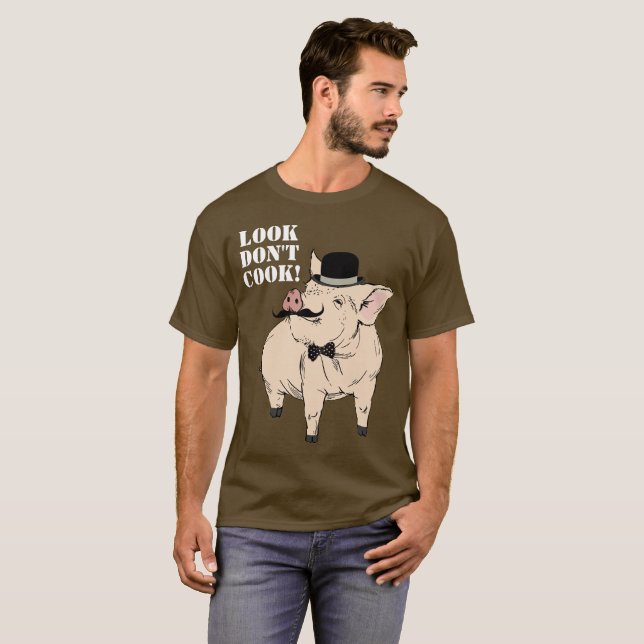 Camiseta Cerdo tirado (Anverso completo)