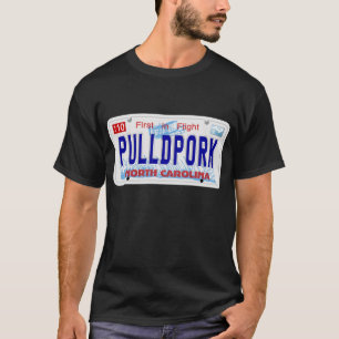 Camiseta Cerdo tirado - placa del NC