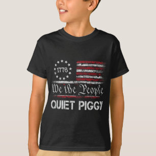 Camiseta Cerdo tranquilo vintage divertido político america