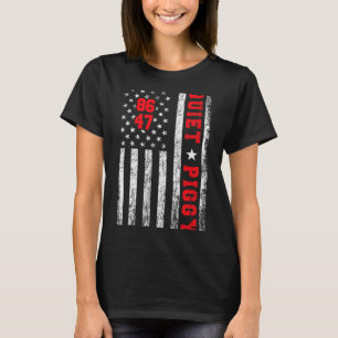 Camiseta Cerdo tranquilo vintage divertido político america