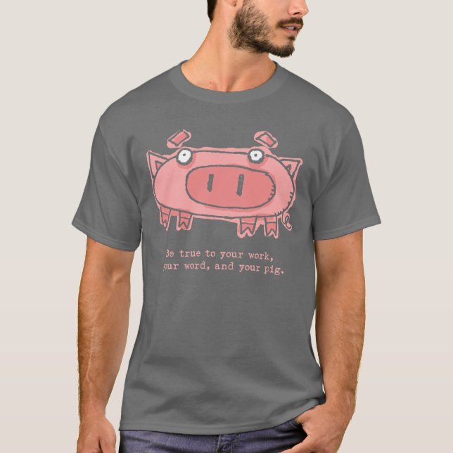Camiseta Cerdo verdadero (Anverso)