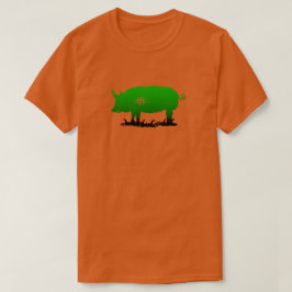 Camiseta Cerdo verde