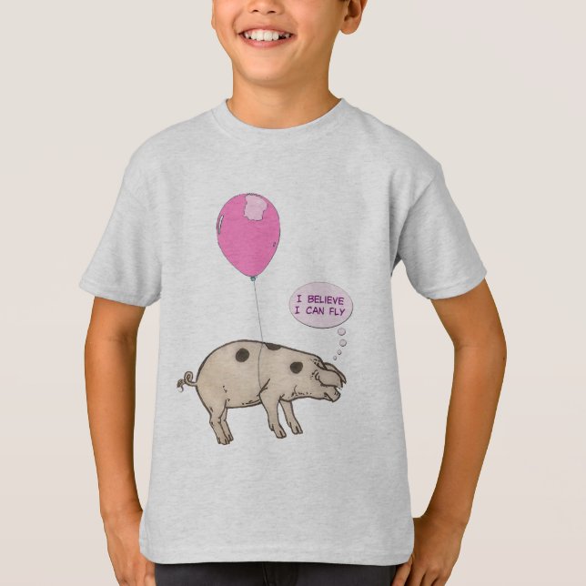Camiseta Cerdo volador (Anverso)