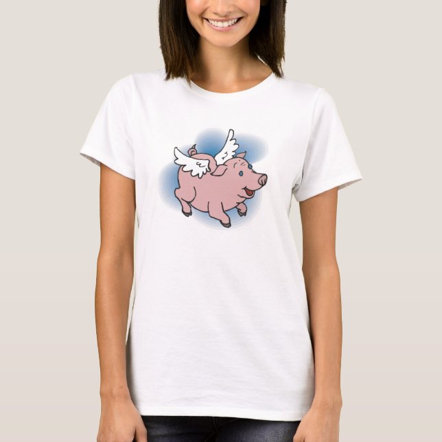 Camiseta Cerdo volador (Anverso)