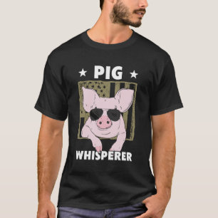 Camiseta Cerdo Whisperer Gracioso Ganadero de Cerdo Ganader