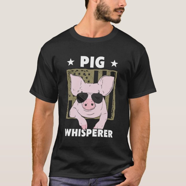 Camiseta Cerdo Whisperer Gracioso Ganadero de Cerdo Ganader (Anverso)