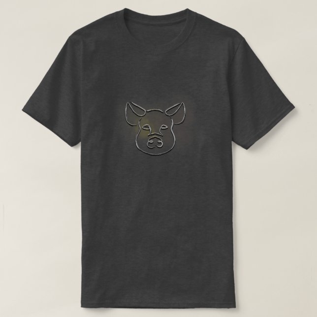 Camiseta Cerdo zodiaco chino 424 (Diseño del anverso)