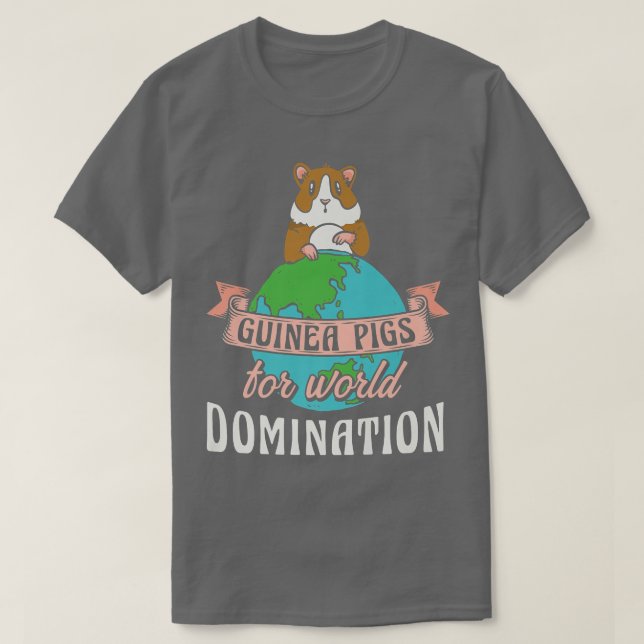 Camiseta Cerdos de Guinea divertidos para dominar la cavern (Diseño del anverso)