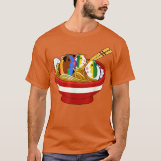 Camiseta Cerdos De Guinea En Ramen, Rociosos Animales Anime