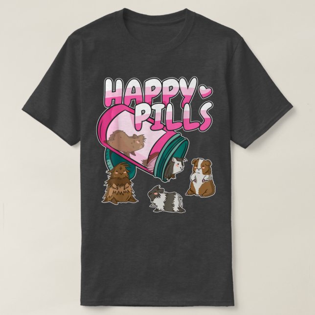 Camiseta Cerdos de Guinea felices (Diseño del anverso)