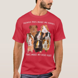 Camiseta Cerdos de Guinea me hacen feliz