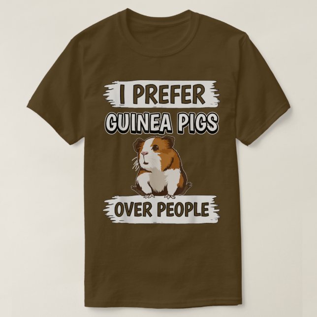Camiseta Cerdos de Guinea sobre gente (Diseño del anverso)